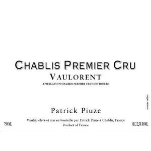 2020 Patrick Piuze Chablis Vaulorent