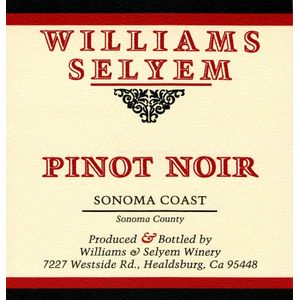 2021 Williams Selyem Sonoma Coast Pinot Noir