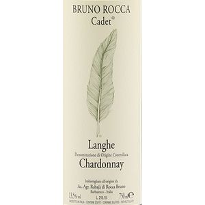 2019 Bruno Rocca Langhe Chardonnay Cadet