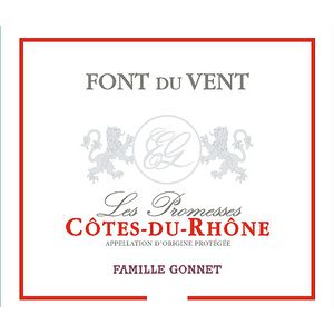 2020 Font du Vent Côtes du Rhône Les Promesses Rouge