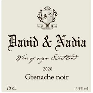 2020 David & Nadia Grenache Noir