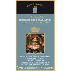 2015 Benito Ferrara Taurasi Vigna Quattro Confini