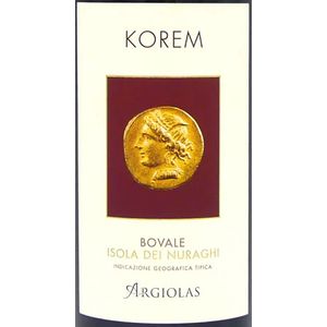 2018 Argiolas Isola dei Nuraghi Korem Bovale
