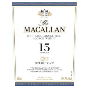 The Macallan 15 Years Old Double Cask Highland Single Malt Scotch Whisky