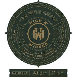 High N’ Wicked Singular Limited Release No. 2 The Wild Rover Single Malt Irish Whiskey