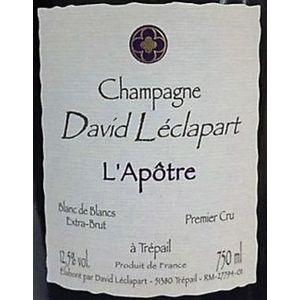 2009 David Léclapart Champagne L'Apôtre Blanc de Blancs Extra Brut