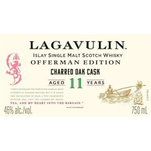 Lagavulin 11 Year Old Offerman Charred Oak Cask Single Malt Scotch Whisky