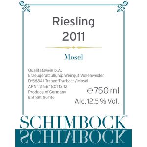 2020 Weingut Vollenweider Schimbock Riesling