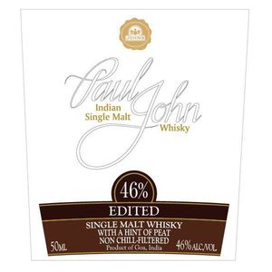 Paul John Edited Indian Single Malt Whiskey