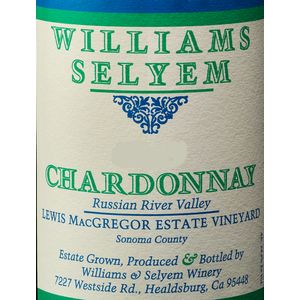 2020 Williams Selyem Lewis MacGregor Estate Vineyard Chardonnay