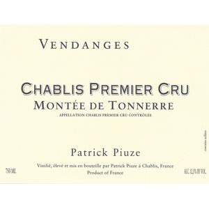 2020 Patrick Piuze Chablis Montée de Tonnerre