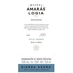 Amarás Logia Mezcal Sierra Negra