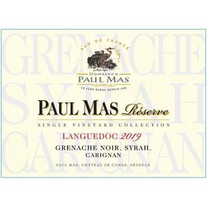 2019 Vignobles Paul Mas Languedoc Réserve