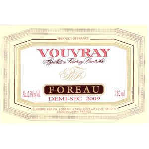 1995 Foreau Vouvray Demi-Sec