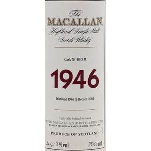 1946 The Macallan Fine and Rare Highland Single Malt Scotch Whisky