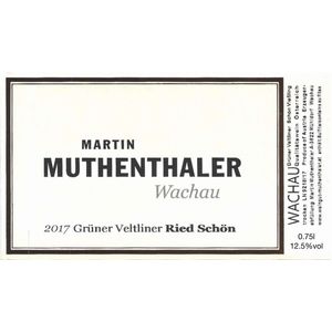 2017 Martin Muthenthaler Grüner Veltliner Ried Schön