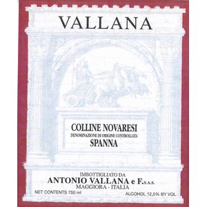 2018 Antonio Vallana Colline Novaresi Spanna