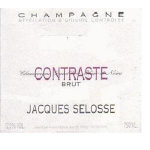 Jacques Selosse Champagne Contraste Grand Cru Blanc de Noirs Brut