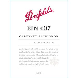 2019 Penfolds Bin 407 Cabernet Sauvignon