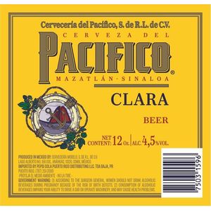 Cerveza Pacifico Clara