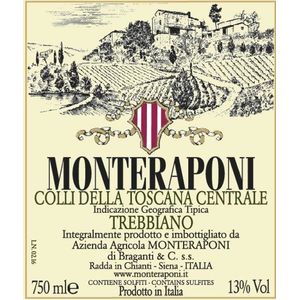 2019 Monteraponi Colli della Toscana Centrale Trebbiano