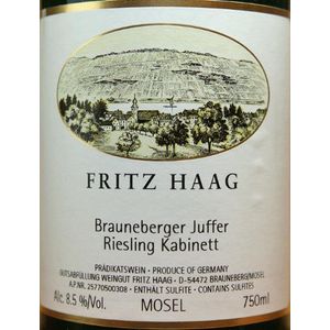 2021 Fritz Haag Brauneberger Juffer Riesling Kabinett