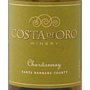 2019 Costa De Oro Winery Santa Barbara County Chardonnay