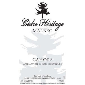 2020 Château du Cèdre Héritage Cahors Malbec