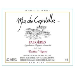 2020 Lauge Jean & Fils Mas des Capitelles Vieilles Vignes Faugères