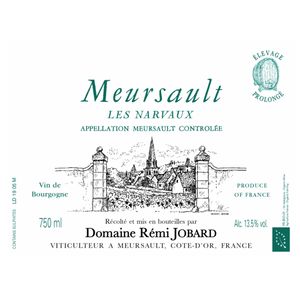 2019 Domaine Remi Jobard Meursault Les Narvaux Élevage Prolongé