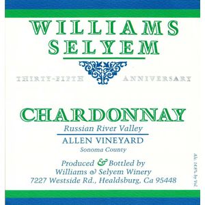 2020 Williams Selyem Allen Vineyard Chardonnay