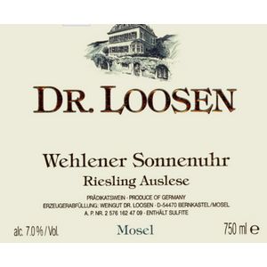 2017 Dr. Loosen Wehlener Sonnenuhr Riesling Auslese