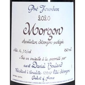 2020 Daniel Bouland Pré Jourdan Morgon