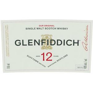 Glenfiddich Aged 12 Years Single Malt Scotch Whisky