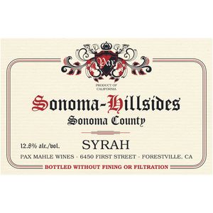2021 Pax Sonoma Hillsides Syrah