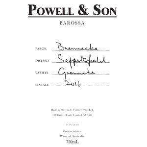 2016 Powell & Son Brennecke Seppeltsfield Grenache