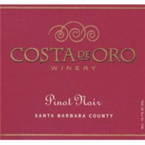 2019 Costa De Oro Winery Santa Barbara County Pinot Noir