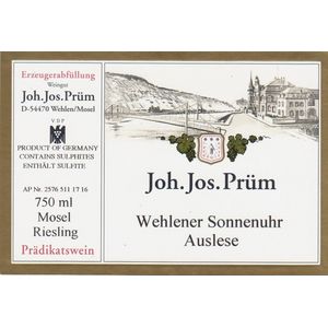 2020 Weingut Joh. Jos. Prüm Wehlener Sonnenuhr Riesling Auslese Goldkapsel
