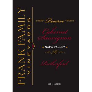 2018 Frank Family Vineyards Rutherford Reserve Cabernet Sauvignon