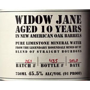 Widow Jane Aged 10 Years Bourbon Whiskey