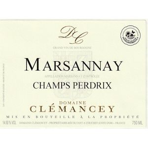 2019 Domaine Clémancey Marsannay Champs Perdrix