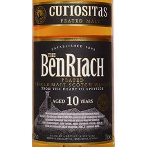 BenRiach Curiositas Aged 10 Years Single Peated Malt Whisky