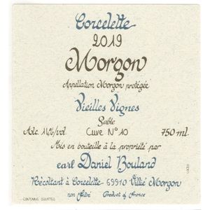2020 Daniel Bouland Morgon Corcelette Sable Vieilles Vignes