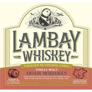 Lambay Single Malt Cognac Cask Finished Irish Whiskey