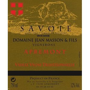 2020 Domaine Jean Masson & Fils Apremont Vieille Vigne Traditionelle