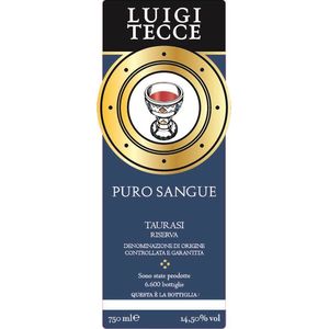 2015 Luigi Tecce Taurasi Riserva Puro Sangue