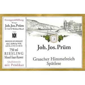 2021 Weingut Joh. Jos. Prüm Graacher Himmelreich Riesling Spätlese
