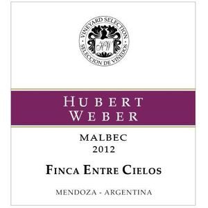 2012 Hubert Weber Finca Entre Cielos Mendoza Malbec
