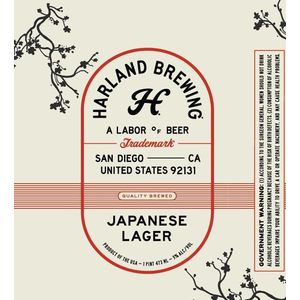 Harland Brewing Company Japanese Lager