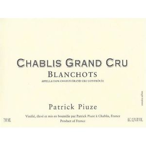 2020 Patrick Piuze Chablis Blanchots